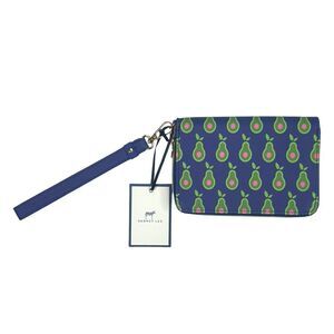 Dabney Lee Avocado Print Zip-Around Wristlet Wallet - 6.5” x 4.5” x 0.75”